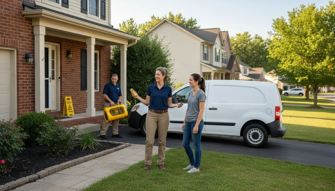 Water restoration image for Water Damage & Restoration Services in Norvell, MI